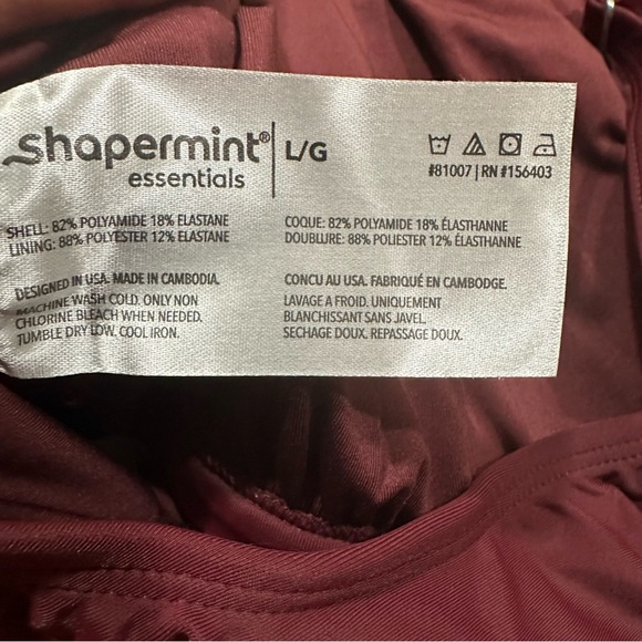 NWT Shapermint Swim Ruffled Bikini Top L - Picture 4 of 4